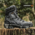 Bota Coturno Militar Epi CA Gogowear 100% Couro ref Bope cor Camuflado Chumbo