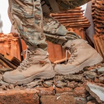 Bota Coturno Militar Epi CA Gogowear 100% Couro ref Alfa cor Areia