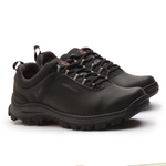 Tenis Anti-Torção Segurança EPI CA Gogowear 100% Couro ref Hard Preto