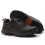 Tenis Anti-Torção Segurança EPI CA Gogowear 100% Couro ref Hard Preto