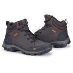 Bota Segurança EPI/C.A Gogowear 100% Couro ref Hybrid Café