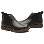 Bota Casual Masculina Gogowear 100% Couro ref Jhon Preto