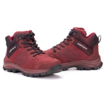 Bota Segurança EPI/C.A Gogowear Feminino 100% Couro ref Kiev High / Bordô