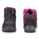 Bota Segurança EPI/C.A Gogowear Feminino 100% Couro ref Kiev High / Preto Lilás