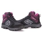 Bota Segurança EPI/C.A Gogowear Feminino 100% Couro ref Kiev High / Preto Lilás