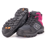Bota Segurança EPI/C.A Gogowear Feminino 100% Couro ref Kiev High / Preto Rosa