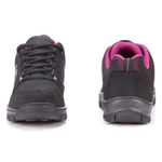 Tênis Segurança EPI/C.A Gogowear Feminino 100% Couro ref Kiev Preto / Lilás