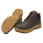 Bota Gogowear Para Eletricista 100% Couro com CA - Ref. KW2024 Café Sola Carambola