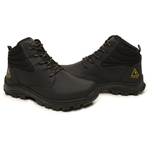 Bota Gogowear Para Eletricista 100% Couro com CA - Ref. KW2025 Emborrachado Grafite 