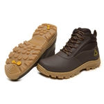 Bota Gogowear Para Eletricista 100% Couro com CA - Ref. KW2026 Café Sola Carambola 