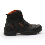 Bota Motorcycle Impermeável Gogowear VIBRAM 100% Couro ref Monster Preto - Laranja
