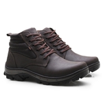 Bota Coturno Segurança EPI CA Gogowear 100% Couro ref Picker cor Café