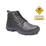 Bota Coturno Segurança EPI CA Gogowear 100% Couro ref Picker cor Preto