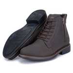 Bota Casual Masculina Gogowear 100% Couro ref Quebec Café