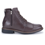 Bota Casual Masculina Gogowear 100% Couro ref Quebec Mogno