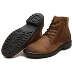 Bota Casual Masculina Gogowear 100% Couro ref Royal Café