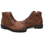 Bota Casual Masculina Gogowear 100% Couro ref Royal Conhaque