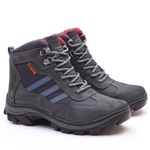 Bota Feminina Segurança EPI CA Gogowear 100% Couro ref Ruger cor Cinza (Vermelho)-D