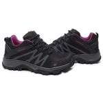 Bota Adventure Cano Curto WALKE-LOW Preto/Lilás – GogoWear 