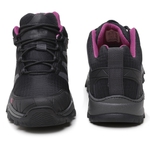 Bota Adventure Cano Curto WALKE-LOW Preto/Lilás – GogoWear 