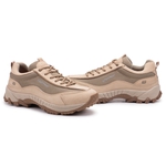 Tênis Adventure Masculino VIBRAM Gogowear 100% Couro ref Spock Low Bege