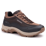 Tênis Adventure Masculino VIBRAM Gogowear 100% Couro ref Spock Low Cravo