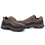 Tênis Adventure Masculino VIBRAM Gogowear 100% Couro ref Spock Low Musgo