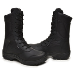 Bota Coturno Militar Gogowear Couro ref Stiger Nobuck Selva Preto Padrão EB.