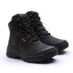 Bota Coturno Militar com C.A Gogowear 100% Couro ref Swat Preto