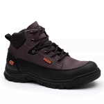 Bota Coturno Adventure Gogowear 100% Couro ref Tiger cor Preto c/ Café