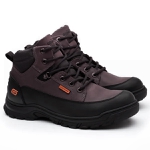 Bota Coturno Adventure Gogowear 100% Couro ref Tiger cor Preto c/ Café