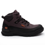 Bota Coturno Adventure Gogowear 100% Couro ref Tiger cor Preto c/ Café