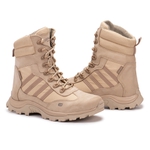 Bota Tático Militar Gogowear 100% Couro ref Tornado Areia