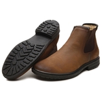 Bota Chelsea Masculina Gogowear 100% Couro ref West Everest Café