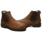 Bota Chelsea Masculina Gogowear 100% Couro ref West Everest Café