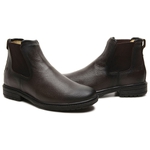 Bota Chelsea Masculina Gogowear 100% Couro ref West Floater Café