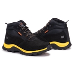 Bota Segurança EPI CA Gogowear 100% Couro ref X-Terra cor Nob Preto Sola Amarela