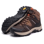 Bota Adventure Masculina VIBRAM Gogowear 100% Couro ref Zorack Café