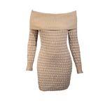 Vestido Curto Plaza Bege Camel