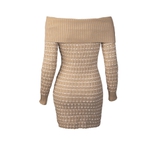 Vestido Curto Plaza Bege Camel