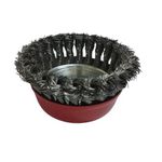 ESCOVA DE AÇO CARBONO TIPO COPO TORCIDA 65MM ROSCA M14