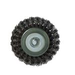 ESCOVA DE AÇO CARBONO TIPO COPO TORCIDA 65MM ROSCA M14