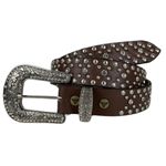 CINTO PAUL WESTERN MARROM COM REBITES REF: 292
