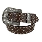 CINTO PAUL WESTERN MARROM COM REBITES REF: 292