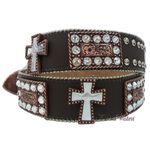 CINTO PAUL WESTERN CRUZ EM STRASS E METAL REF: 405
