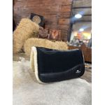 MANTA VAQUEJADA QUADRADA RUBBER WOOL PRETA - BOOTS HORSE
