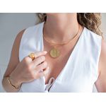 Choker Aro Com Pingente de São Bento Banhado