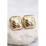 BRINCO QUADRADO DETALHES BIJOUX 