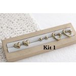 TRIO BRINCOS BIJOUX COM ARGOLA