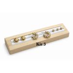 TRIO BRINCOS BIJOUX COM ARGOLA